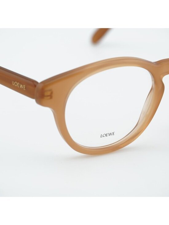 Loewe LW50085I 047 Unisex Eyeglasses Shiny Brown 49mm Round Frame main image 10